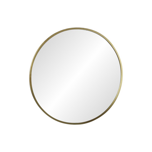 Metal Round Wall Mirror LG Metallic Finish Gold