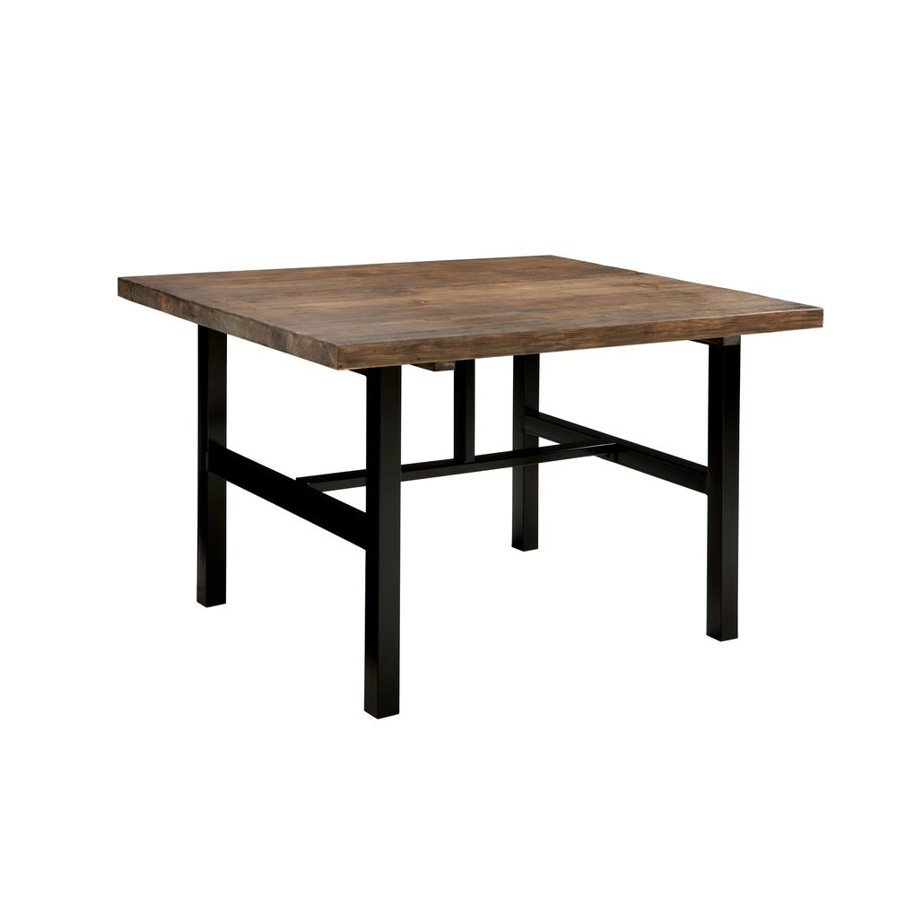 Pomona Metal and Reclaimed Wood Dining Table