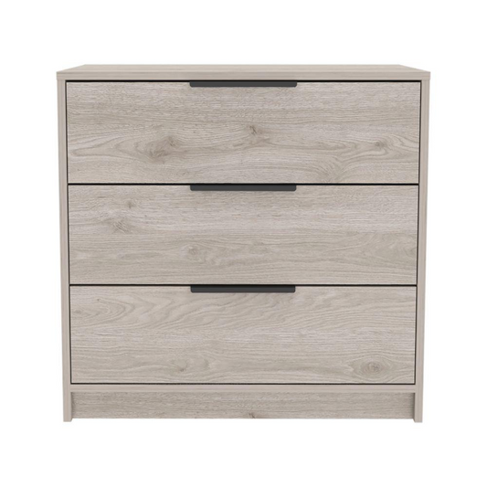 DEPOT E-SHOP Egeo 3 Drawers Dresser, Countertop, Three Drawers, Light Grey, For Bedrom