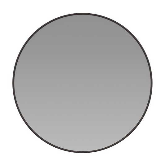36" Round Black Metal Framed Wall Mirror - Large Accent Mirror for Bathroom, Vanity, Entryway, Dining Room, & Living Room