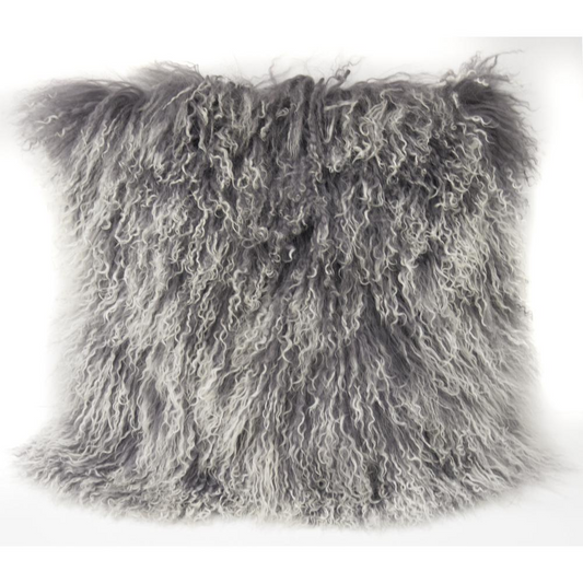 Myne Fur Throw Pillow Lavender 16"