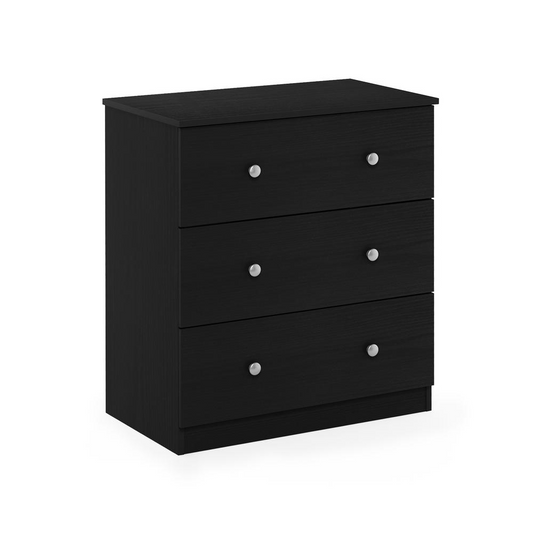 Furinno Tidur Simple Design 3-Drawer Dresser, Americano