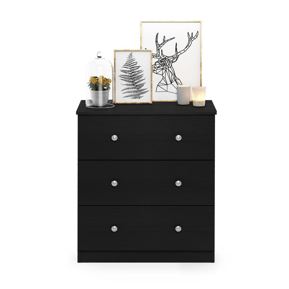 Furinno Tidur Simple Design 3-Drawer Dresser, Americano