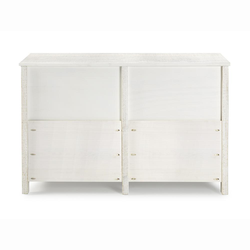 Rustic 6-Drawer Dresser, Rustic White