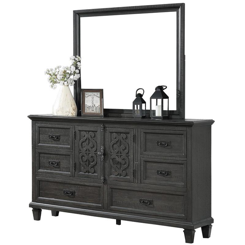 Panel 5 Piece Bedroom Set with extra Night Stand, California King