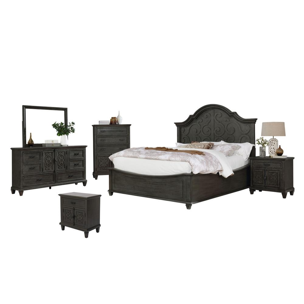 Panel 6 Piece Bedroom Set, Eastern King