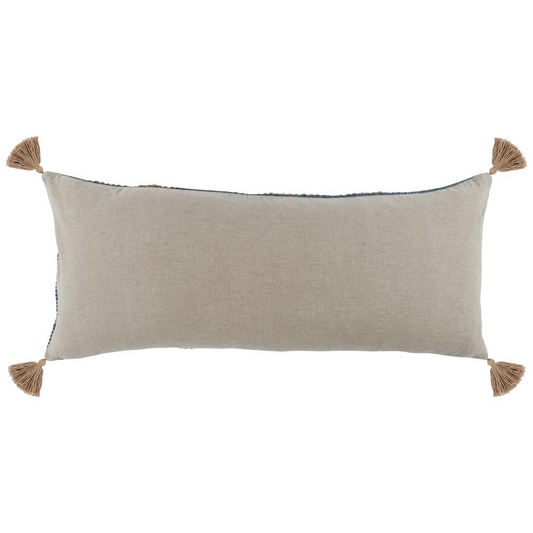 Ferri 16"x36" Throw Pillow, Blue Natural