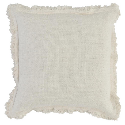 Agatha 22" Throw Pillow in Ivory by Kosas Home