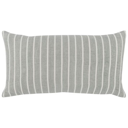 Lake 14"x26" Throw Pillow, Gray White