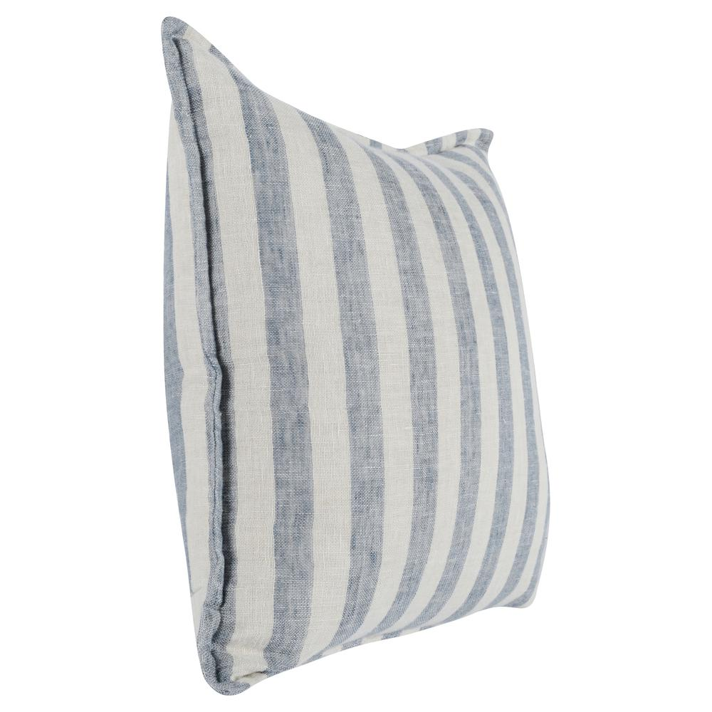 Sima 18" Square Throw Pillow, Ivory Blue