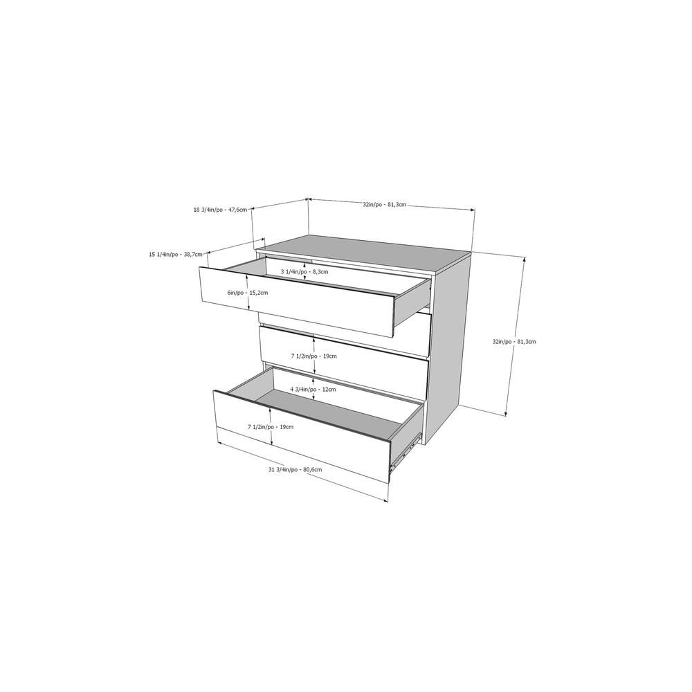 Flora 4 Piece Full Size Bedroom Set, Bark Grey and White