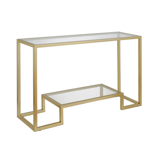 Athena 47.75'' Wide Rectangular Console Table in Brass