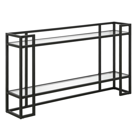 Uriel 52'' Wide Rectangular Console Table in Blackened Bronze