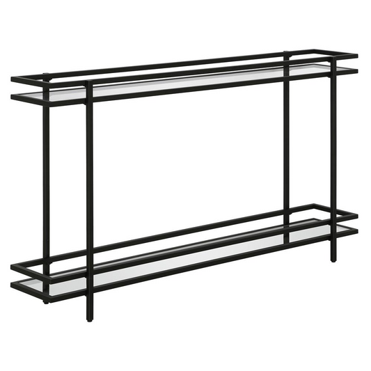 Robillard 25'' Wide Rectangular Console Table in Blackened Bronze