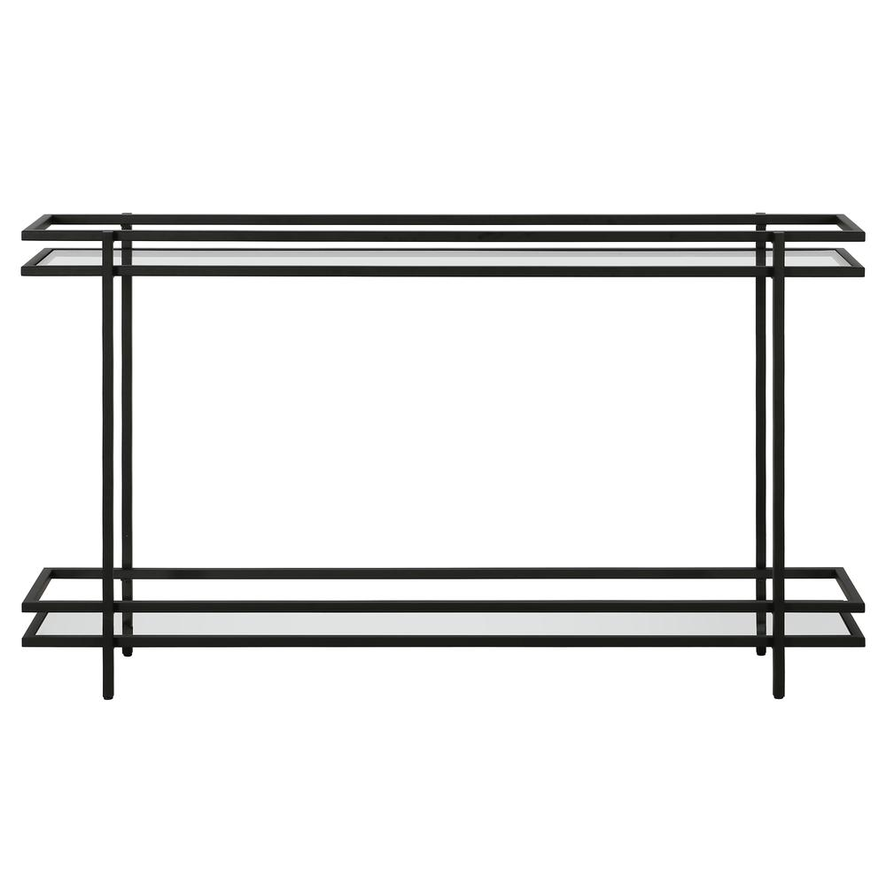 Robillard 25'' Wide Rectangular Console Table in Blackened Bronze