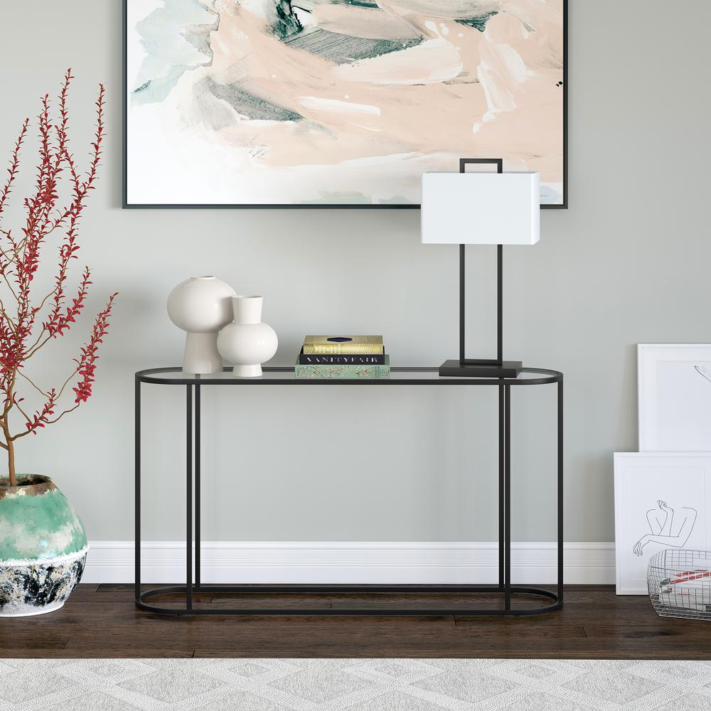 Erikson 54'' Wide Rectangular Console Table in Blackened Bronze