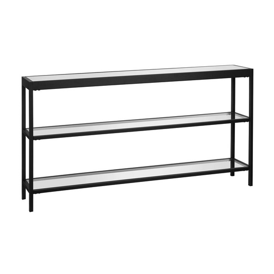 Alexis 55'' Wide Rectangular Console Table in Blackened Bronze