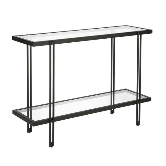 Inez 42'' Wide Rectangular Console Table in Blackened Bronze