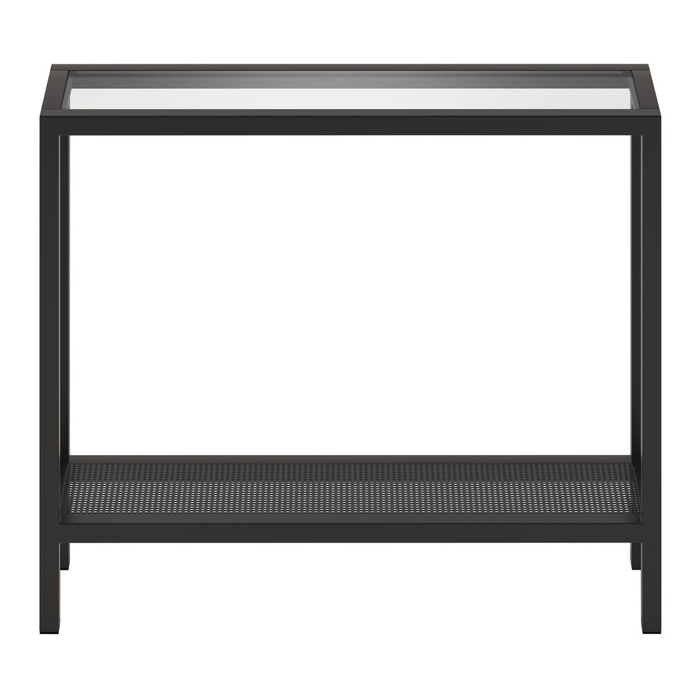 Rigan 36'' Wide Rectangular Console Table in Blackened Bronze