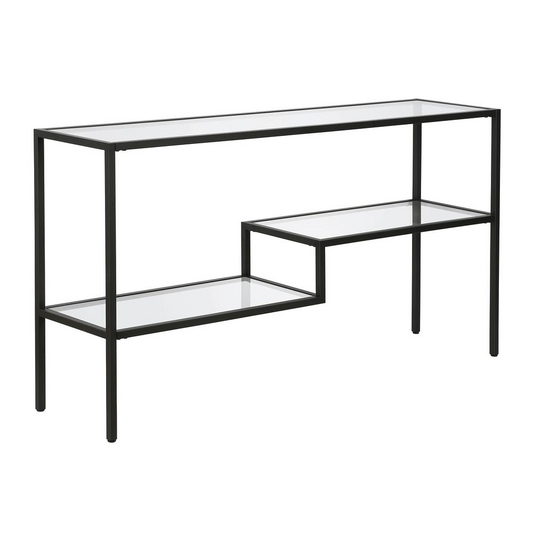 Lovett 55'' Wide Rectangular Console Table in Blackened Bronze