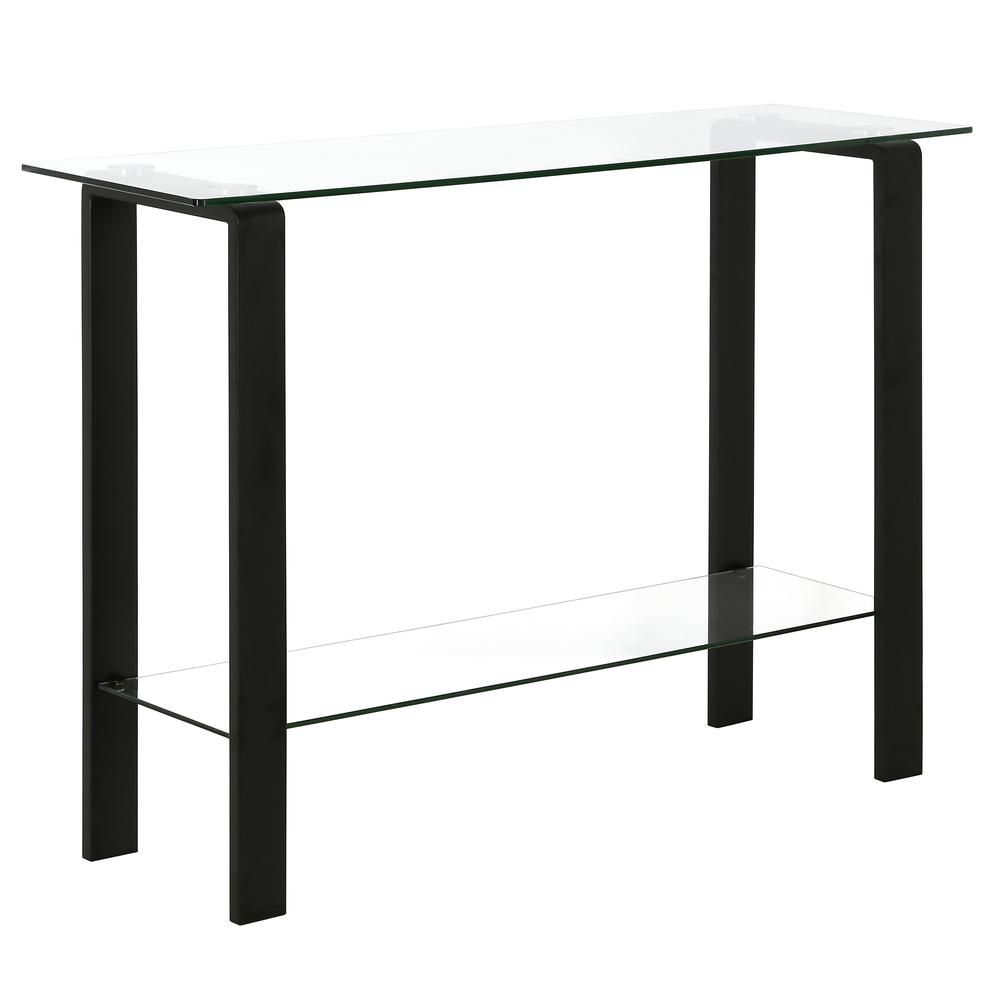 Asta 42'' Wide Rectangular Console Table in Blackened Bronze