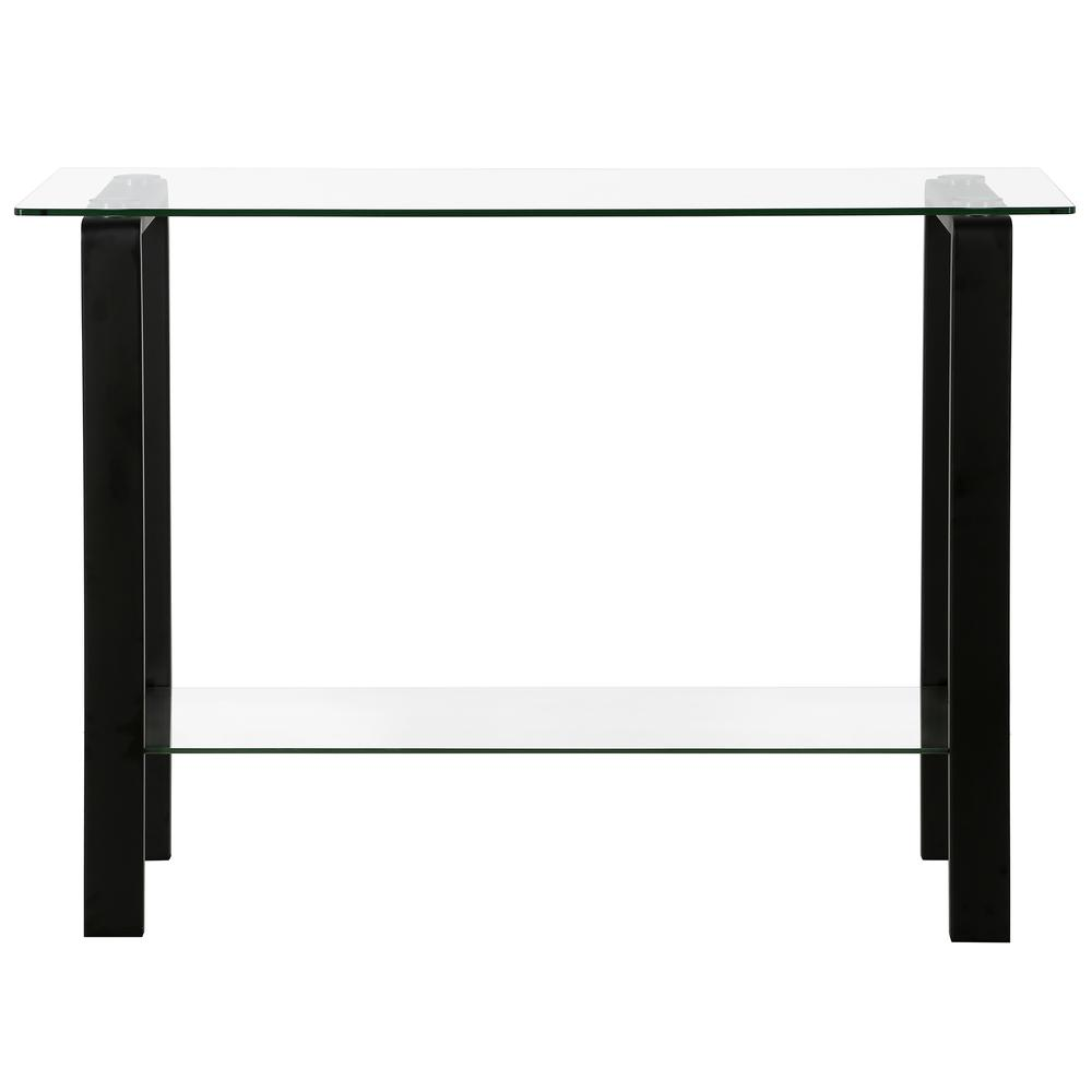 Asta 42'' Wide Rectangular Console Table in Blackened Bronze