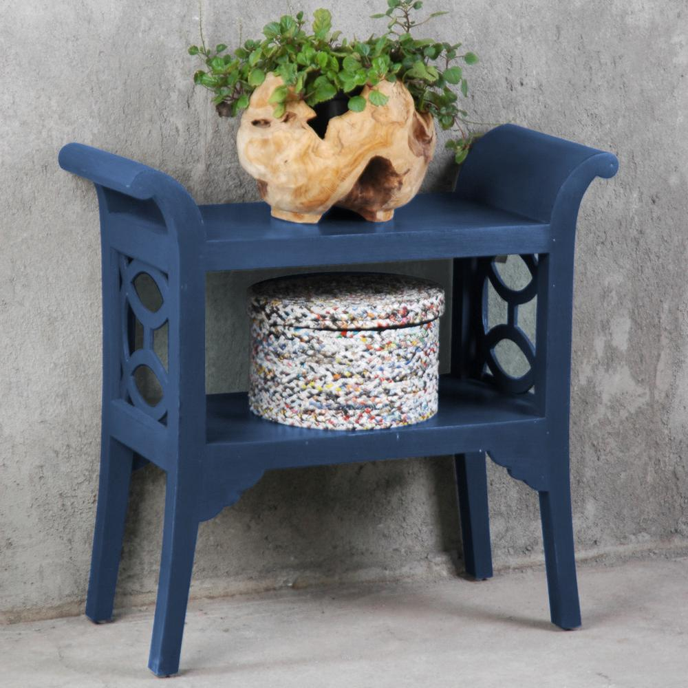 Sunset Trading Cottage Blue Accent Table and Console | Salty Dog Navy Blue