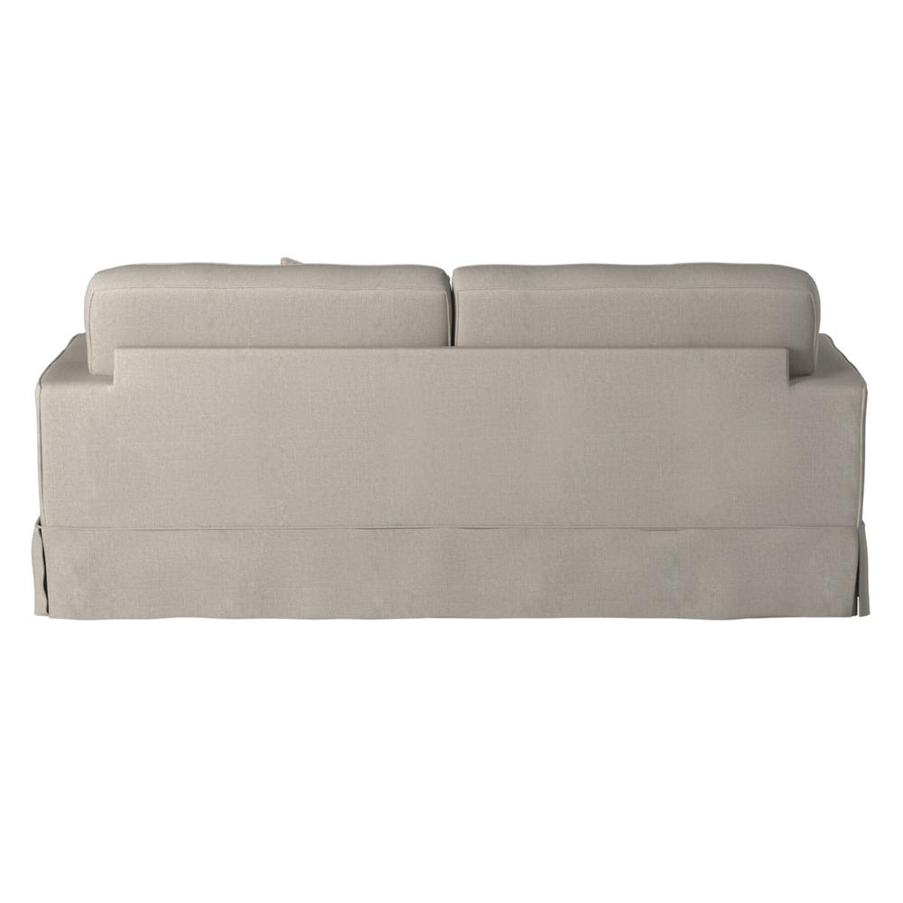 Sunset Trading Americana Slipcover for Box Cushion Track Arm Sofa | Light Gray