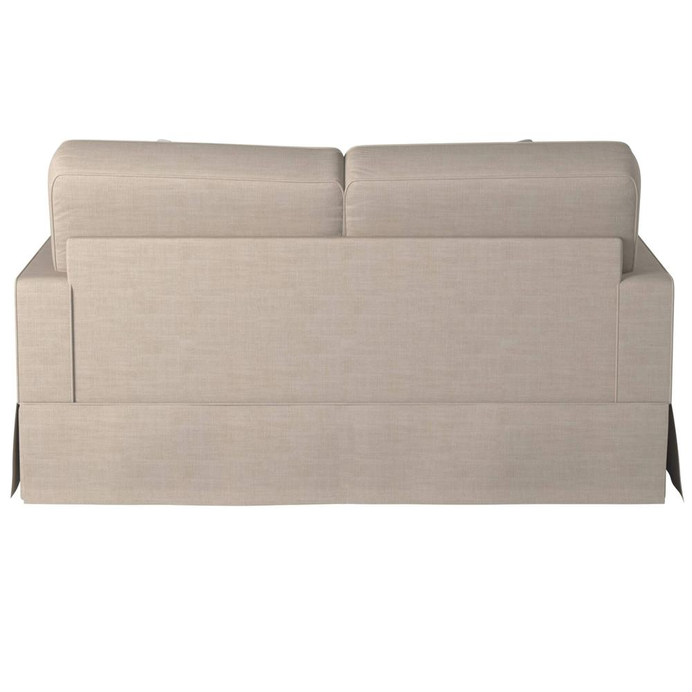 Sunset Trading Americana Slipcover for Box Cushion Track Arm Loveseat | Linen