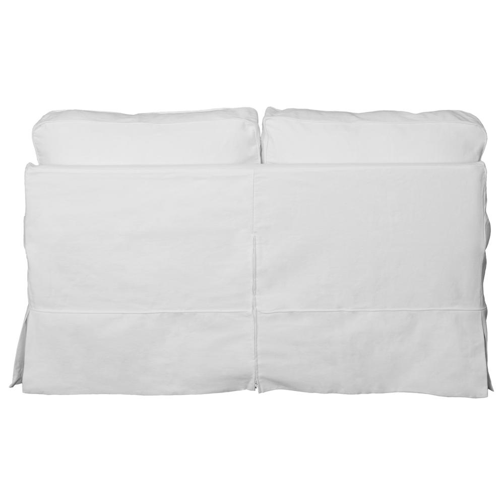 Sunset Trading Horizon Slipcover for T-Cushion Loveseat | Warm White