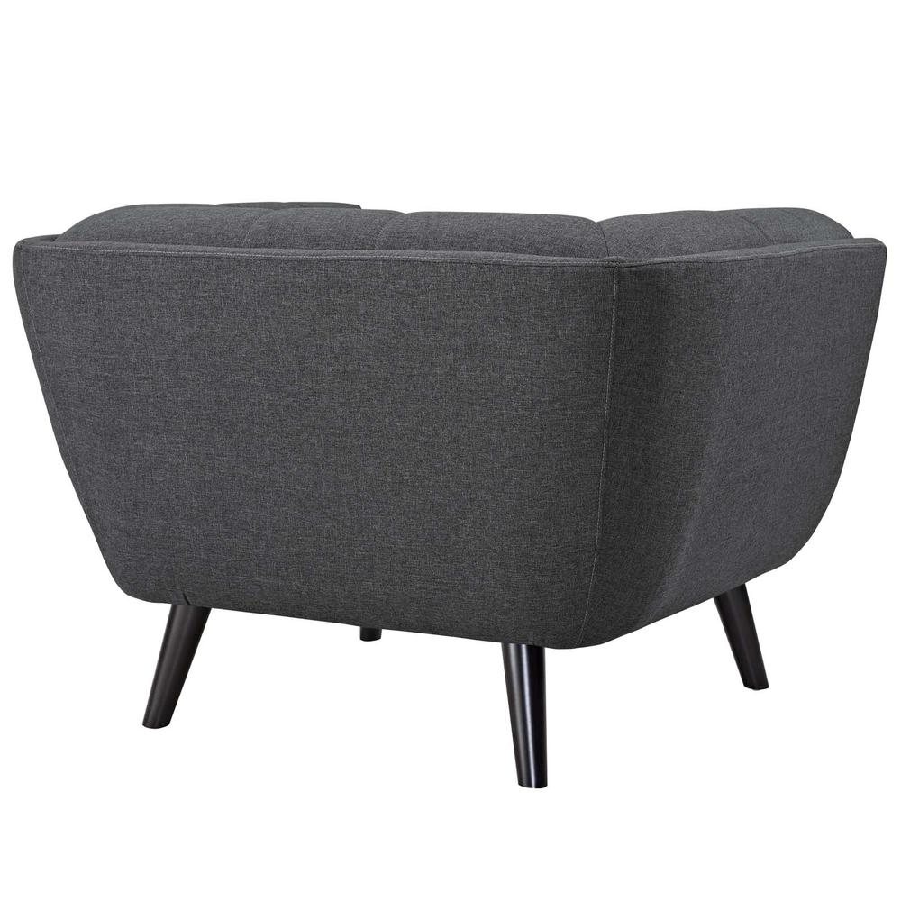 Bestow Upholstered Fabric Armchair - Gray