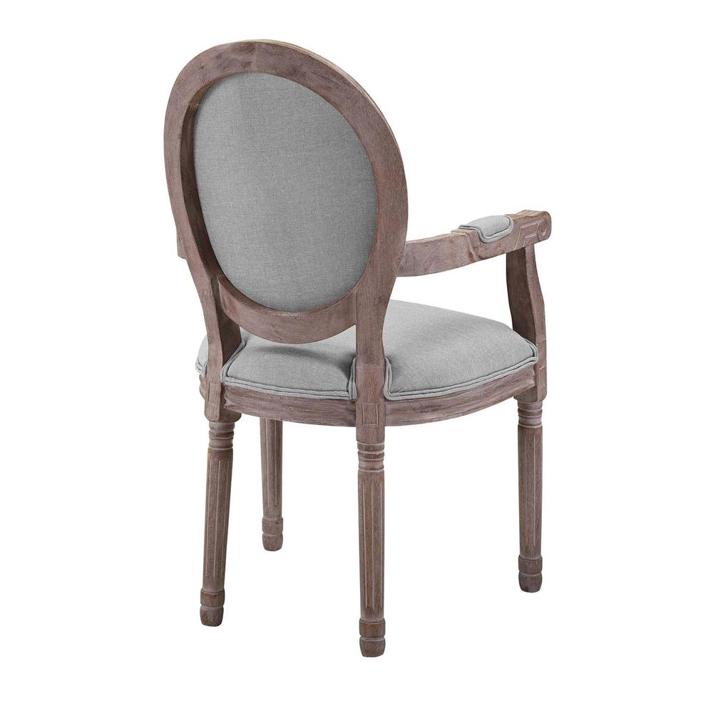 Arise Vintage French Upholstered Fabric Dining Armchair