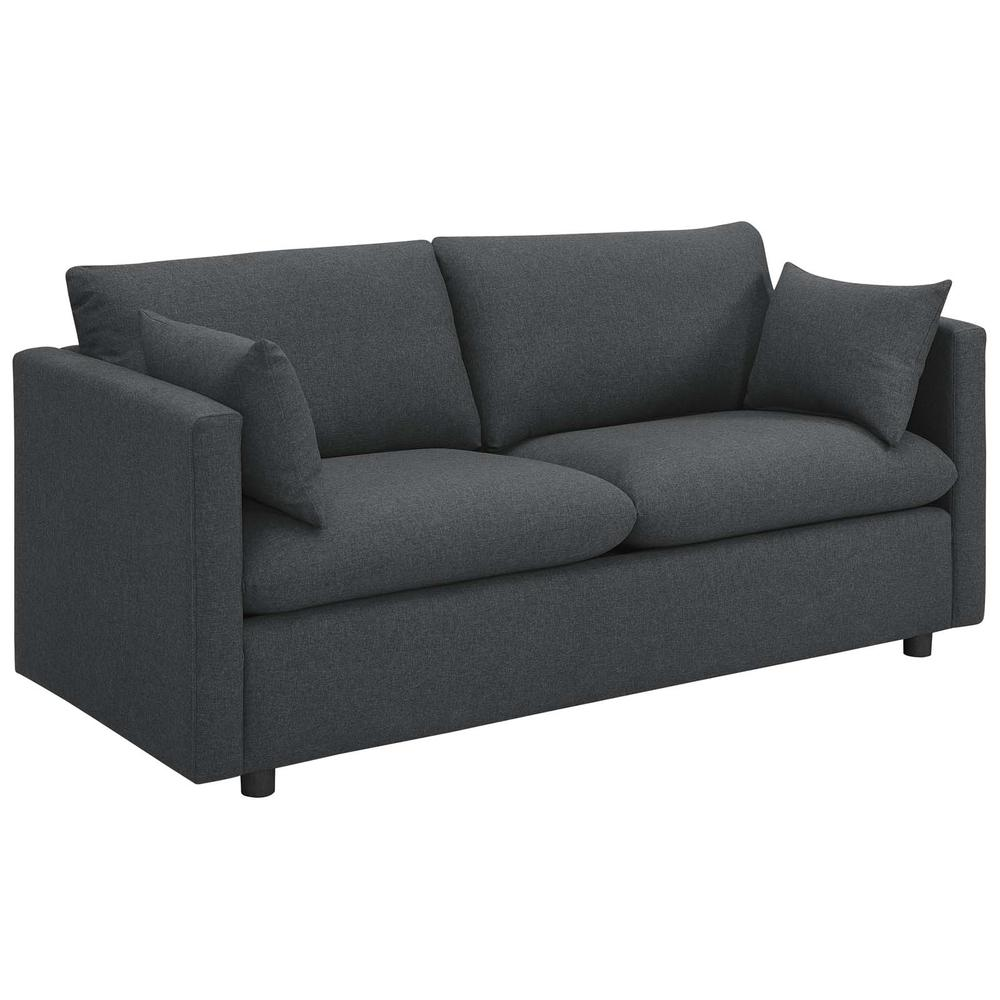 Activate Upholstered Fabric Sofa - Gray