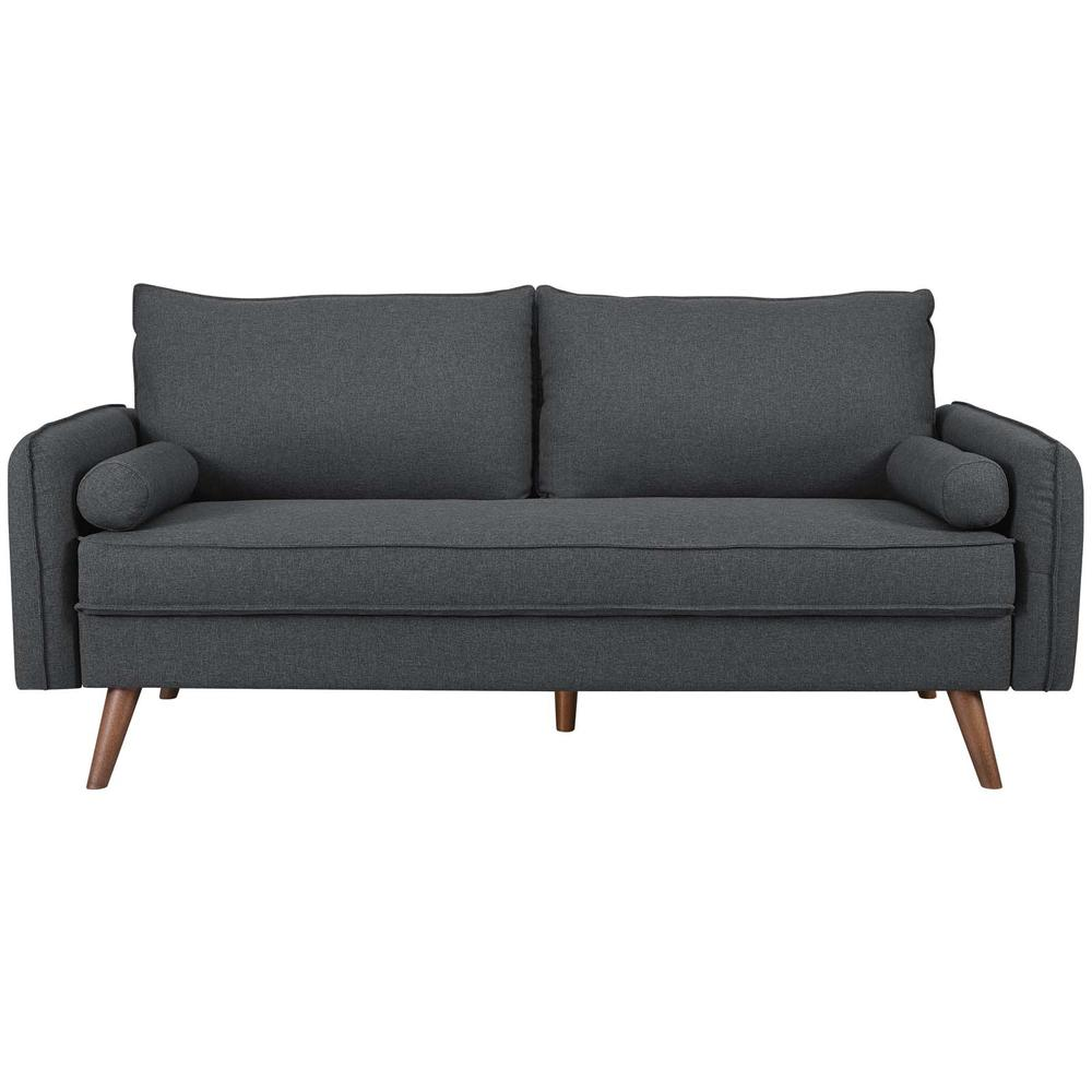 Revive Upholstered Fabric Sofa - Gray EEI-3092-GRY
