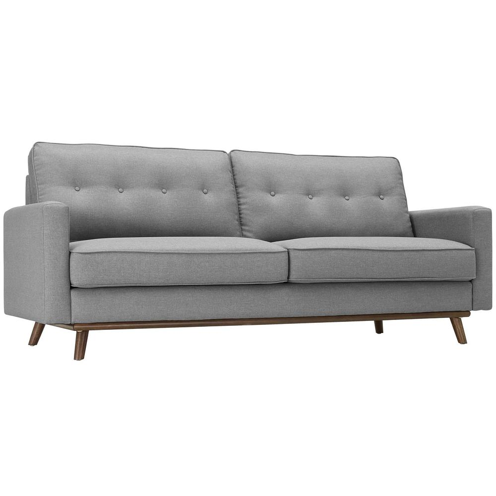 Prompt Upholstered Fabric Sofa - Light Gray EEI-3046-LGR