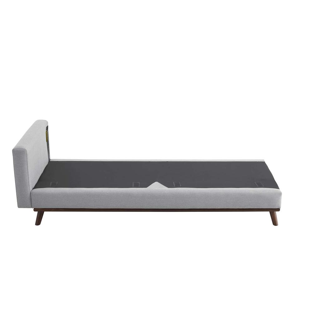 Prompt Upholstered Fabric Sofa - Light Gray EEI-3046-LGR