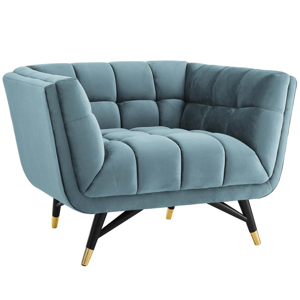 Adept Upholstered Velvet Armchair