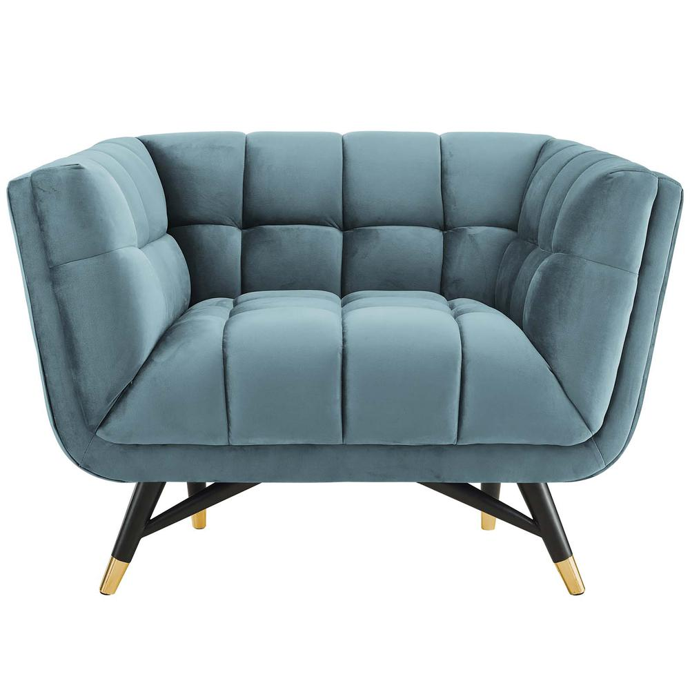 Adept Upholstered Velvet Armchair