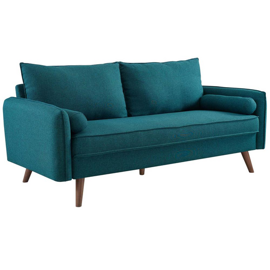 Revive Upholstered Fabric Sofa - Teal EEI-3092-TEA