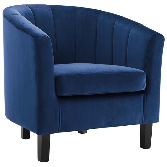 Prospect Channel Tufted Performance Velvet Armchair - Navy EEI-3188-NAV