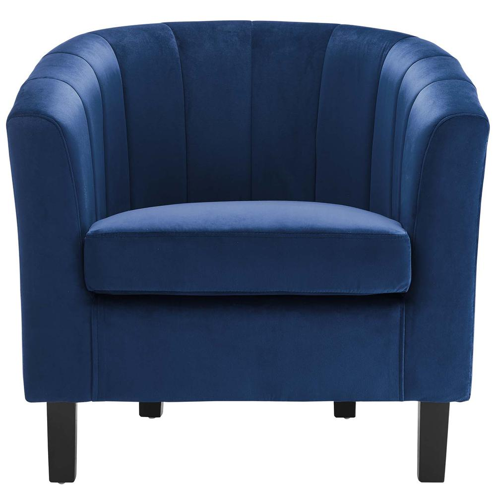 Prospect Channel Tufted Performance Velvet Armchair - Navy EEI-3188-NAV