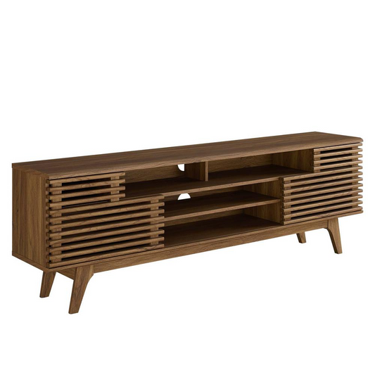 Render 71" Media Console TV Stand - Walnut EEI-3433-WAL