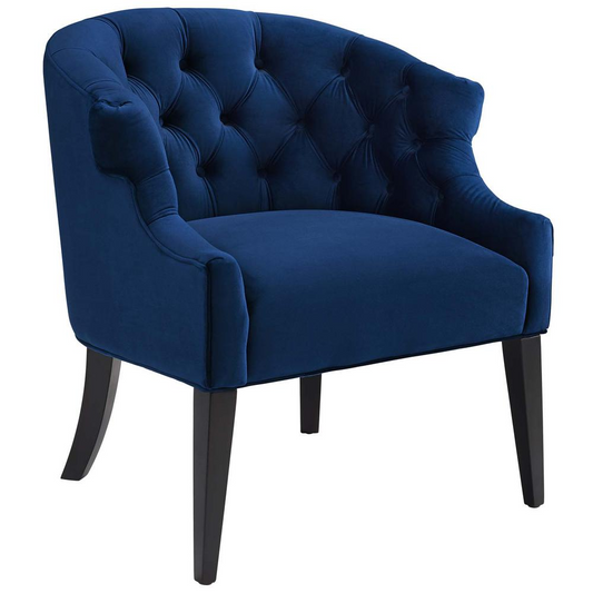 Precept Accent Performance Velvet Armchair - Navy EEI-3452-NAV