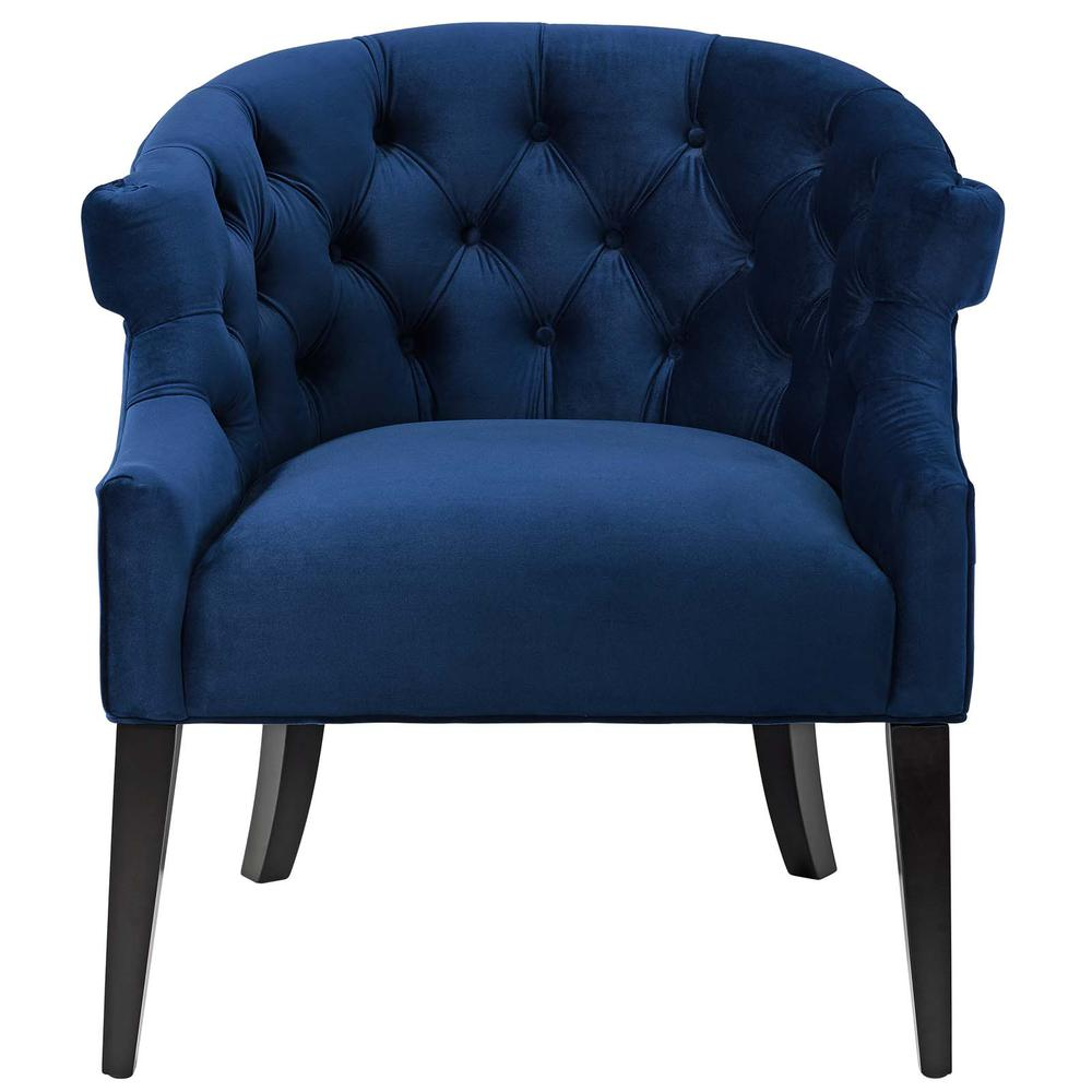 Precept Accent Performance Velvet Armchair - Navy EEI-3452-NAV