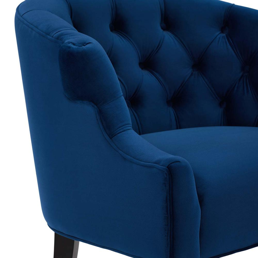 Precept Accent Performance Velvet Armchair - Navy EEI-3452-NAV