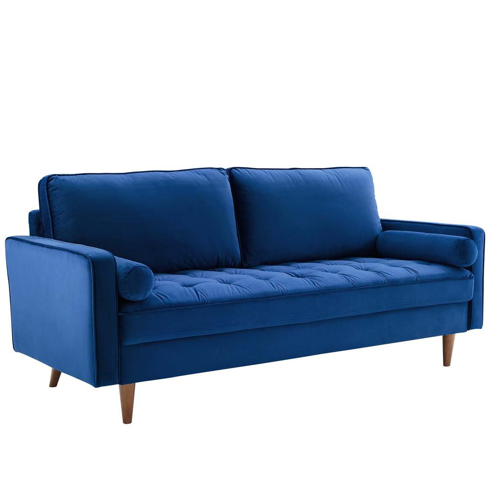 Valour Performance Velvet Sofa - Navy EEI-3764-NAV