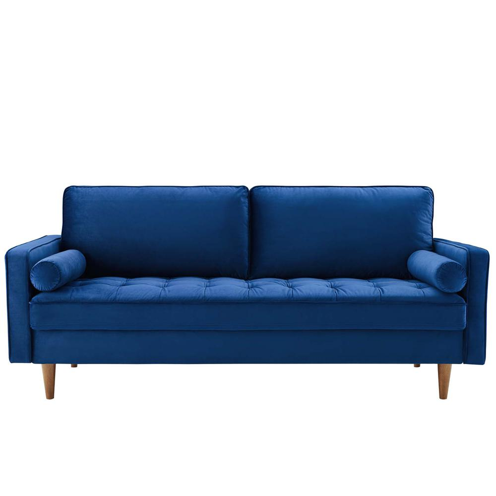 Valour Performance Velvet Sofa - Navy EEI-3764-NAV