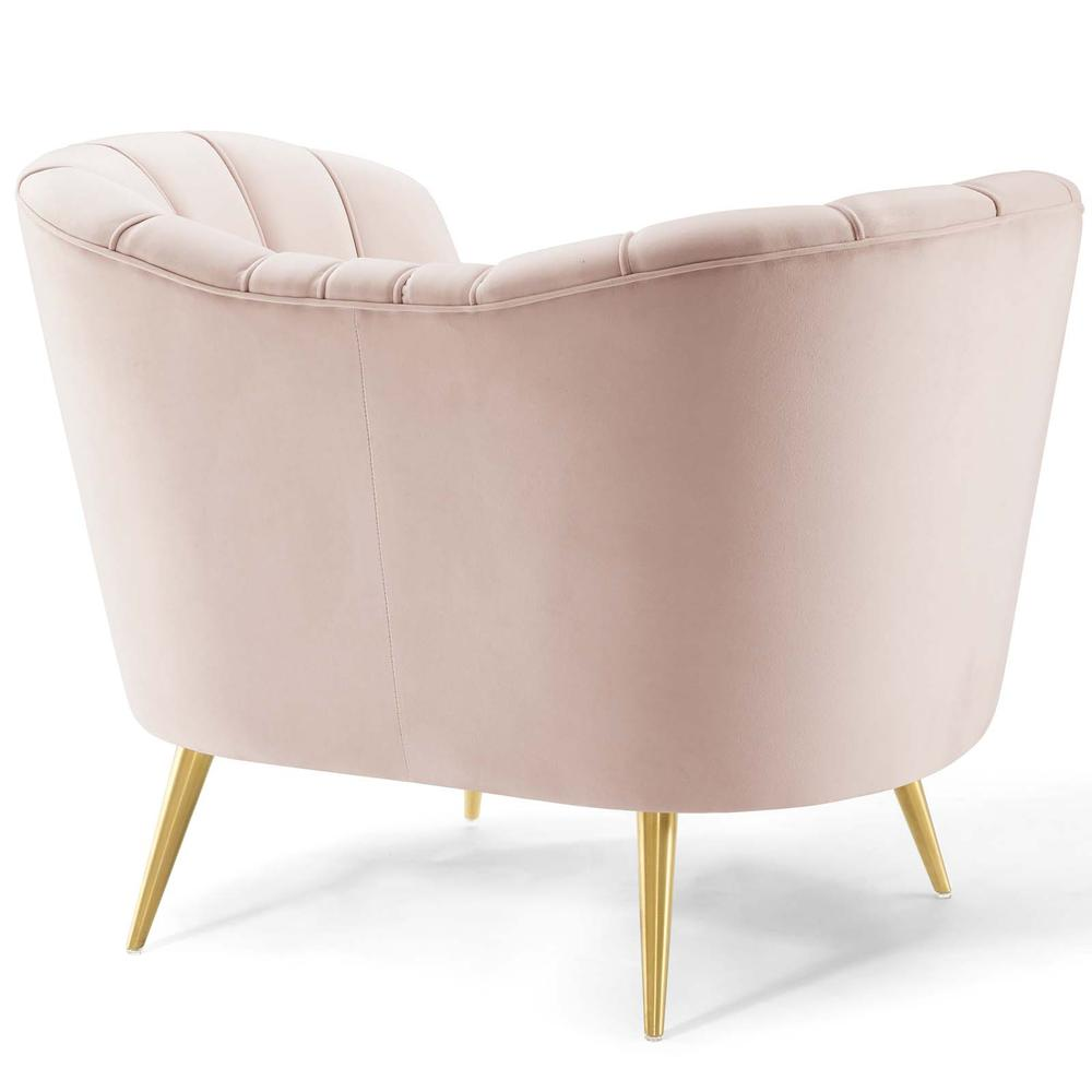 Opportunity Performance Velvet Armchair - Pink EEI-3874-PNK