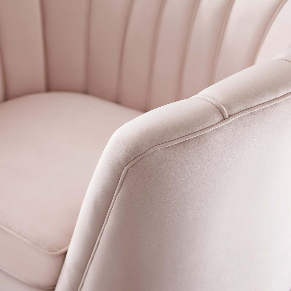 Opportunity Performance Velvet Armchair - Pink EEI-3874-PNK