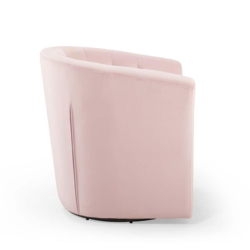 Prospect Tufted Performance Velvet Swivel Armchair - Pink EEI-4138-PNK